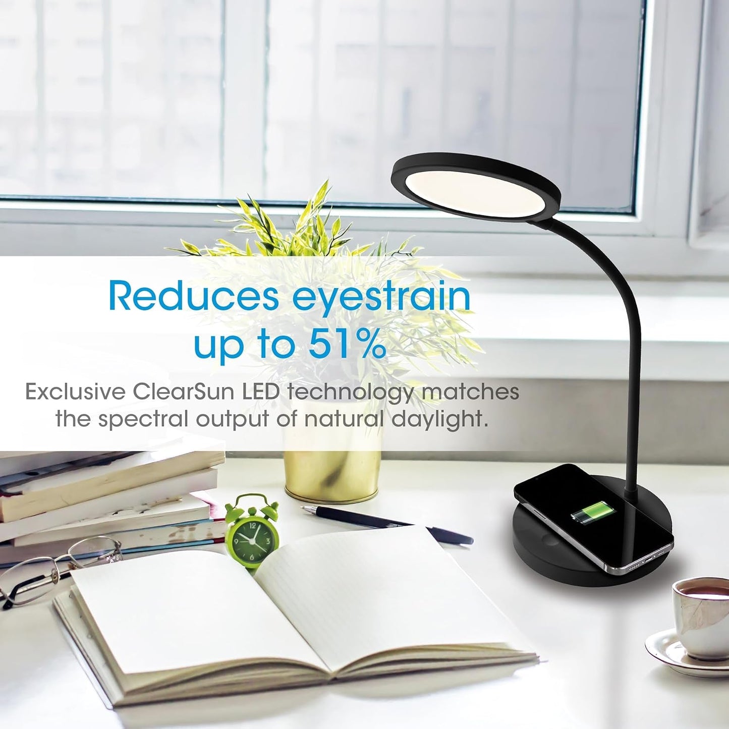 LED Workstation Lamp With Wireless Charging