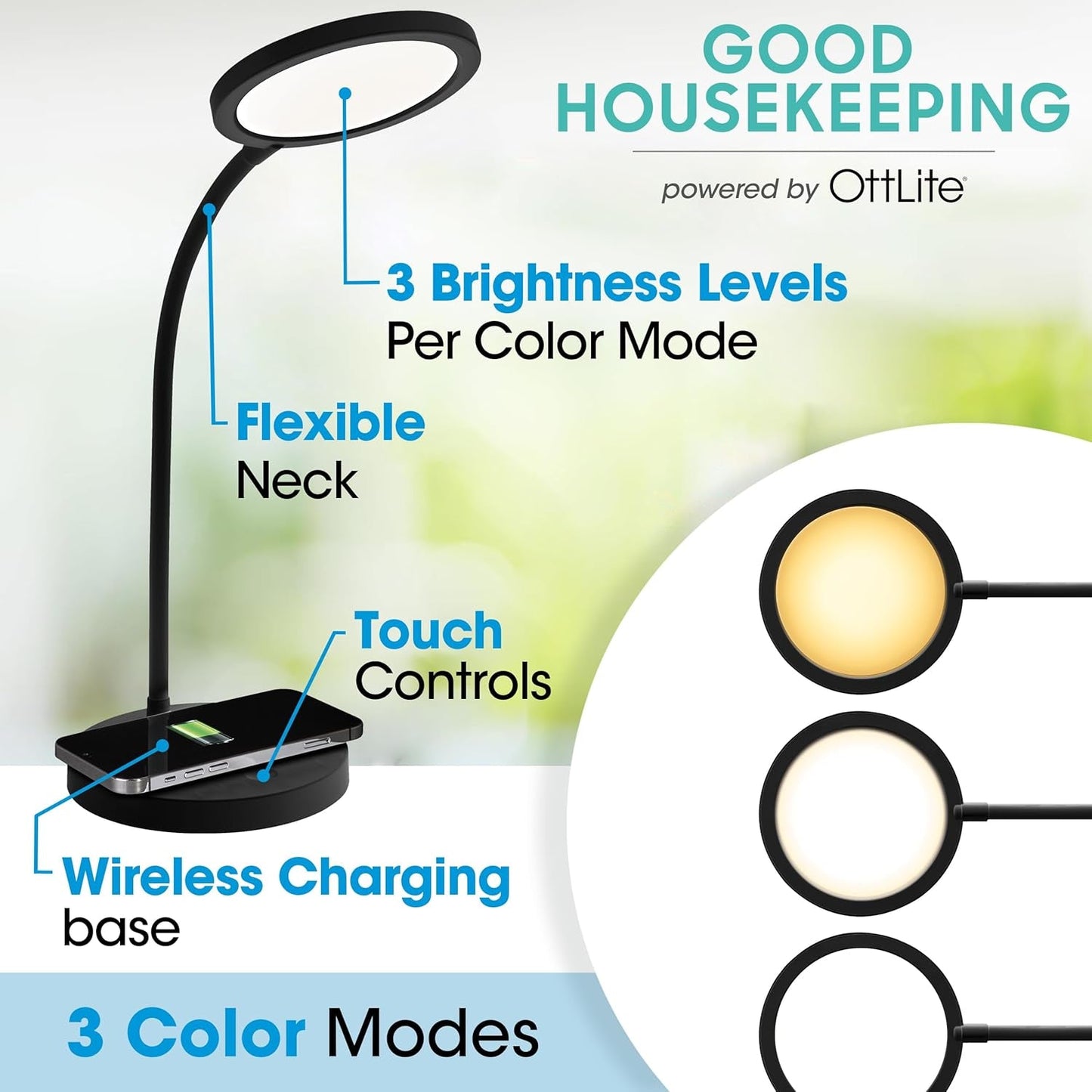 LED Workstation Lamp With Wireless Charging