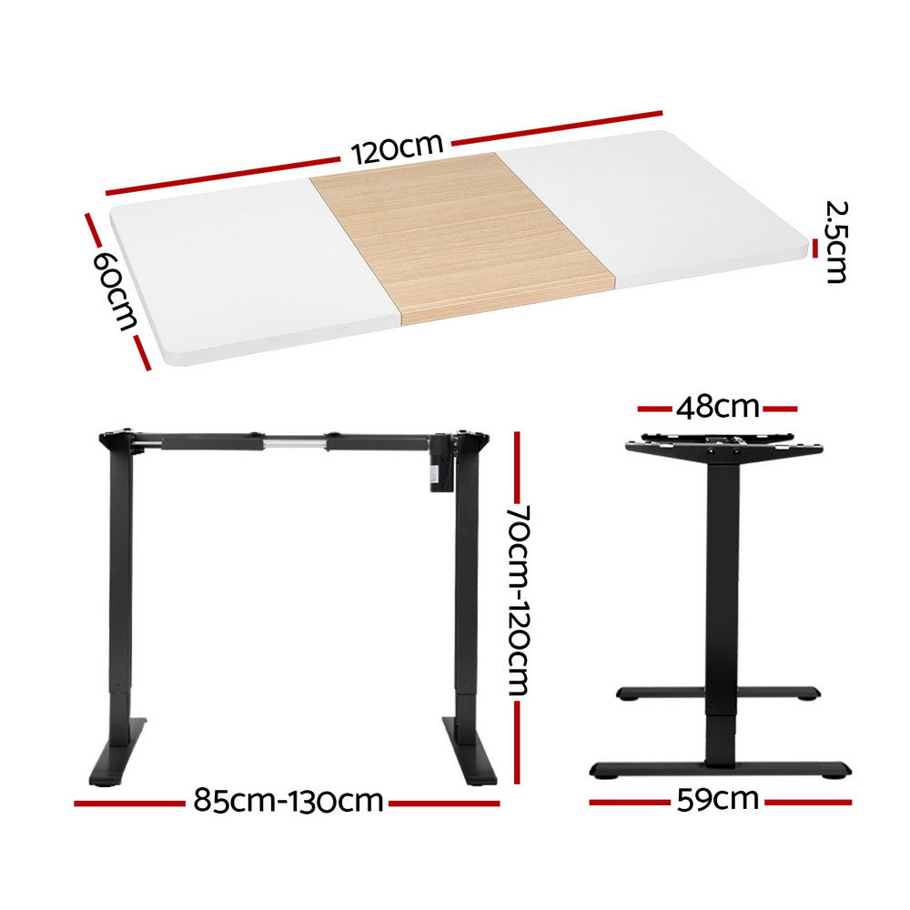 NNEDSZ Motorised Standing Desk Sit Stand Desks 120CM-1