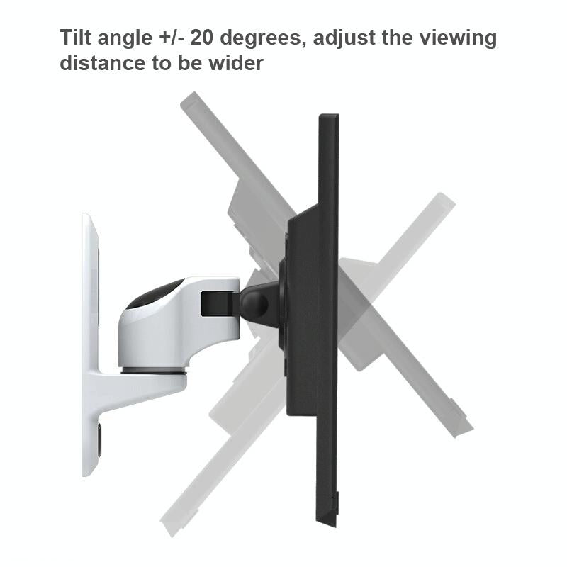 NNEIDS Universal Swivel Wall Mount For Computer Monitors - White