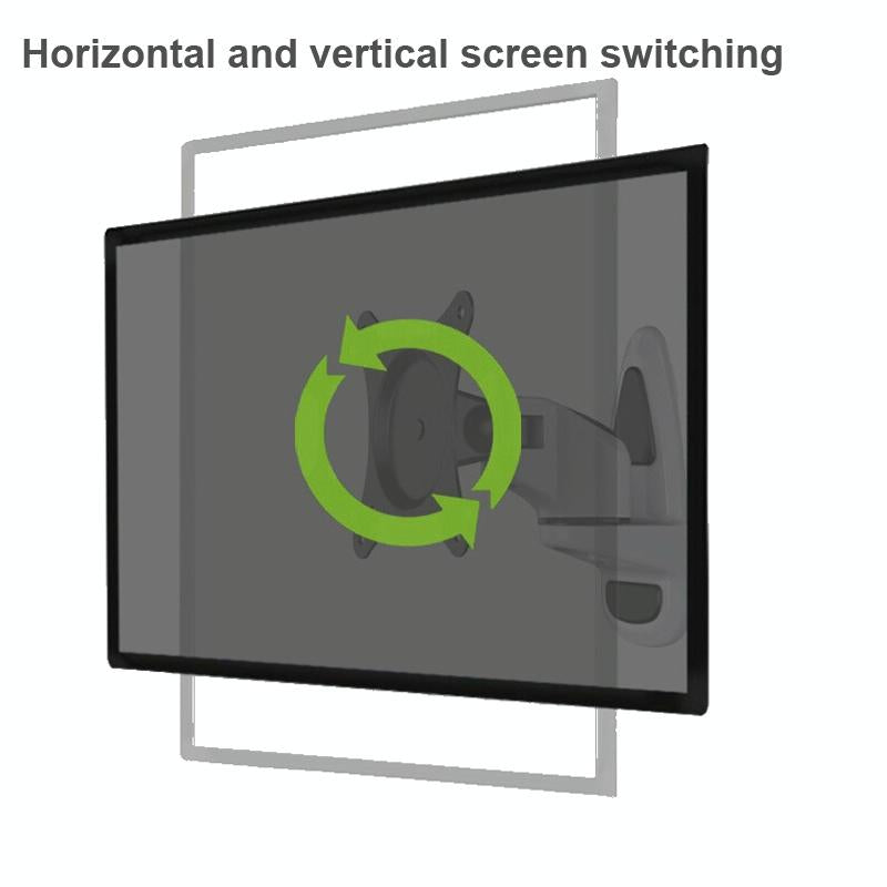 NNEIDS Universal Swivel Wall Mount For Computer Monitors - White