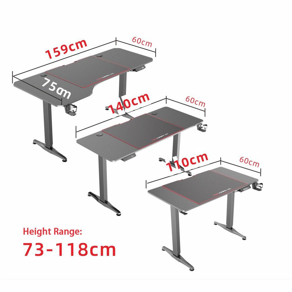 NNEDSZ Gaming Standing Desk Home Office Lift Electric Height Adjustable Sit To Stand Motorized Standing Desk 1160-2