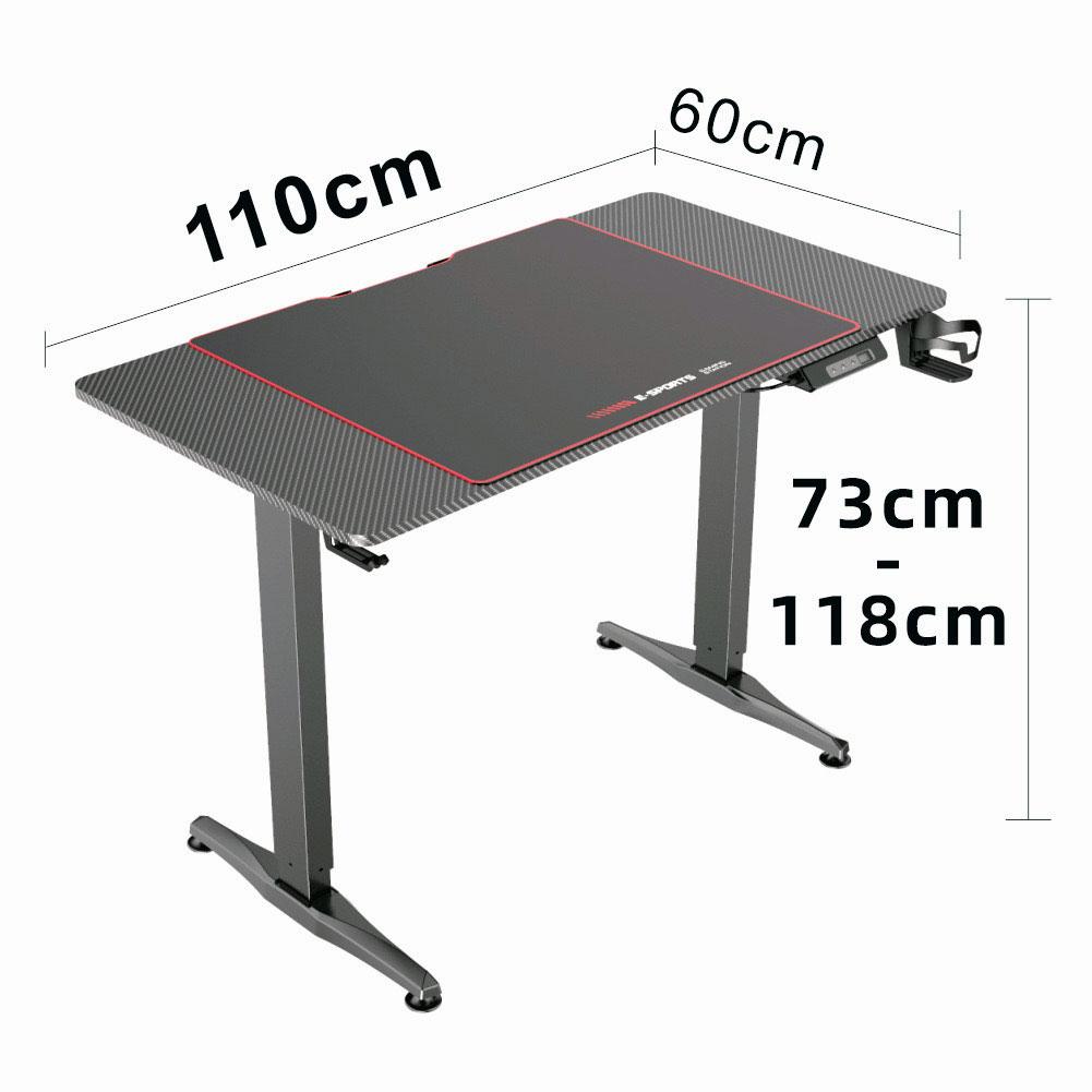 NNEDSZ Gaming Standing Desk Home Office Lift Electric Height Adjustable Sit To Stand Motorized Standing Desk 1460-3